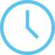 Blaues Icon Uhr